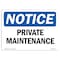 Signmission OSHA Notice, 5" Height, Private Maintenance Sign, 7" X 5", Landscape OS-NS-D-57-L-17815 - alternate 1